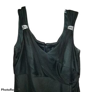 Alex evenings long black dress